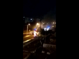 kostanay cars are on fire)